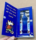 Vtg Maisy Utensil Set Fork Spoon Lucy Cousins Kids Toddler 1999 Abc Playground