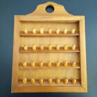 Thimble Display Wall Cabinet 28 Spots Wall Rack Wood Made In Usa