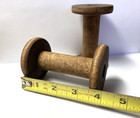 A  Pair Of 4 Inch Wooden Silk Spools