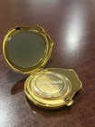 Vtg Estee Lauder    pretty Kitten    Black Cat W  Pink Crystal Collor Compact 2 25   