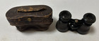 Vintage Lemaira Fabt Of Paris Opera Glasses Binoculars With Leather Case