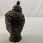 6  Old Tibet Buddhism Bronze Head Superb Patina   M