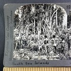 Native Tribesmen In Papua New Guinea Stereoview Antique C1920s Y11910