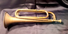 Vintage G  R  Band Brass Bugle With Mouthpiece Attached     Grand Rapids Mich 