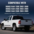 Black Tailgate Spoiler Cap Dodge Ram 1500 02-08 2500 3500 03-09 82209867