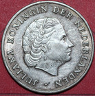 Netherlands Antilles  1952   Gulden  Crowned Shield   Silver -foreign Coin 28mm