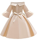 Fancy Child Kids Flower Girl Party Dress Costume Princess Christmas Off Shoulder