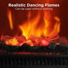  open Box turbro Eternal Flame Ef23-lg Electric Fireplace Logs 1400w Black