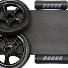 Ab Wheel Roller Core Workout - Abdominal Exercise Equipment W  Nonslip Handles