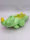 Vintage 1992 Fisher Price Puffalump Dino Roar Green Triceratops Dinosaur Plush