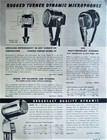 Vintage 1940 s Turner 211 Dynamic Microphone W Period Shure S-36 Stand Display