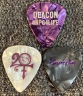 Prince Npg Guitar Pick Deacon Tony M  Mosley Lot Of 3 Tour Picks Pic Plectrum