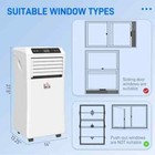 Homcom 10000 Btu Mobile Portable Air Conditioner With Cooling