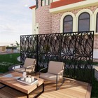 74  Height Metal Privacy Screens And Panels Free Standing For Patio Garden 