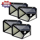 Solar Power 100 Leds Light Pir Motion Sensor Outdoor Security Lamp Wall Garden