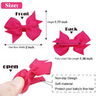 Hair Clips For Girls - 80pcs Fully Lined Tiny Alligator Bows In Pairs For Infant