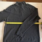Lululemon Mens L Textured Gray Knit 1 4 Zip Pullover Sweater