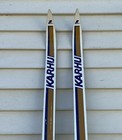 Great Vintage Karhu Skis 77  Long   53  Poles  Snow Country W w 