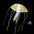 Large Yellow Glowing Effect Artificial Jellyfish For Aquarium Fish Tank Ornament