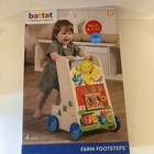 Battat Farm Footsteps Wooden Activity Baby Toddler Walker 12 Months  New