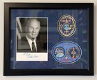 Authentic Signed Photo   Nasa Patches John Glenn Discovery Sts-95 W Coa Framed