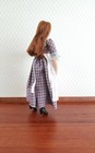 Dollhouse Maid Housekeeper Peasant Doll With Apron Porcelain Poseable 1 12 Scale