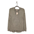 Melloday New  25 Scoop Neck Contrast Stitch Hoodie In Green Small