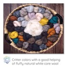 100  Wool - Assorted Wool Roving For Needle Felting  Wet Felting  Felt Painti   