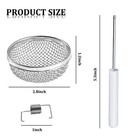 2pcs Rv Furnace Vent Screen  Stainless Steel Vehicle Water Heater Vent Mesh Cove