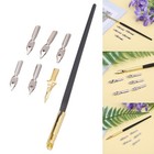 Calligraphy Drawing Dip Ink Nib Pen Set Signature Writing Antique Elegant Gifts