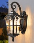 Outdoor Wall Light Fixtures  Black Roman Exterior Wall Lantern  Porch Light