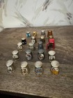 Lot Gg - 20 Vintage Collector Thimbles - Metal Pewter Silver Plated Hummel