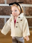 1 12 Dollhouse Miniature Porcelain Adolescent Girl In White Button Down Jacket