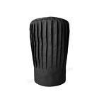 Tall Chef Hat Black  One Size Fits Most  