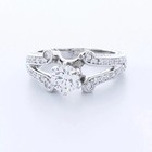 3 Ct Pear Cut Lab-created Diamond Women Engagement Ring 14k White Gold Plated