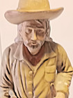 Vintage 1969 Whiskey Decanter  4 5 Qt Rare Lionstone Sculpture    squaw Man   