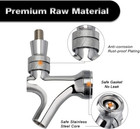 Stainless Steel Core Draft Beer Faucet Polished Brass Beer Faucet For Keg Tap To