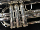 King 1121s Silver Marching Mellophone W case Excellent Condition - Make An Offer