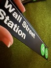Wall St Subway Sign Replica 4 5 Train Nyc Mta New York Green Manhattan