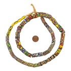 Antique Venetian Millefiori African Trade Beads  20704 10mm Ghana Multicolor