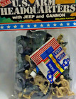 Tim Mee Toy U s  Army Headquarters 31 Pieces With Jeep   Cannon  Playmat  New