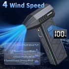 Electric Air Duster Turbo Fan 180000 Rpm  4-gear Blower With Built-in Flashlight