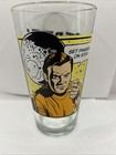 Vtg  Star Trek Collectible Pint Glasses 16 Oz  Captain Kirk And Spock