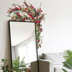 Runtoo Large Rose Wall Art Decals Red Flower Door Stickers Floral Home Decor For