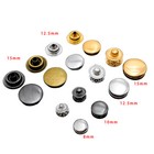 Metal Press Fastener 8 10 12 5 15mm Spring Stud Button Snap Craft Clothe Bag Diy