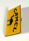 Vintage Camel Cigarettes Pin Button Yellow Advertising Promo Joe Camel Tobaccian
