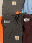 Lot 6 Carhartt Pocket T Shirts Medium Original Fit Loose Fit Workwear
