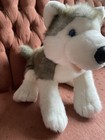 Bab Build A Bear Siberian Husky Puppy Dog Plush Stuffed Toy Animal S38 
