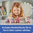 Hand2mind Numberblocks Six To Ten Mini 10 5 X 2 75 X 9 Inches  Pink  Red 