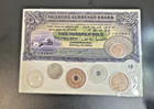 Palestine Mandate Coin Set 1927-1946 W  500 Mils Banknote Illustration Card